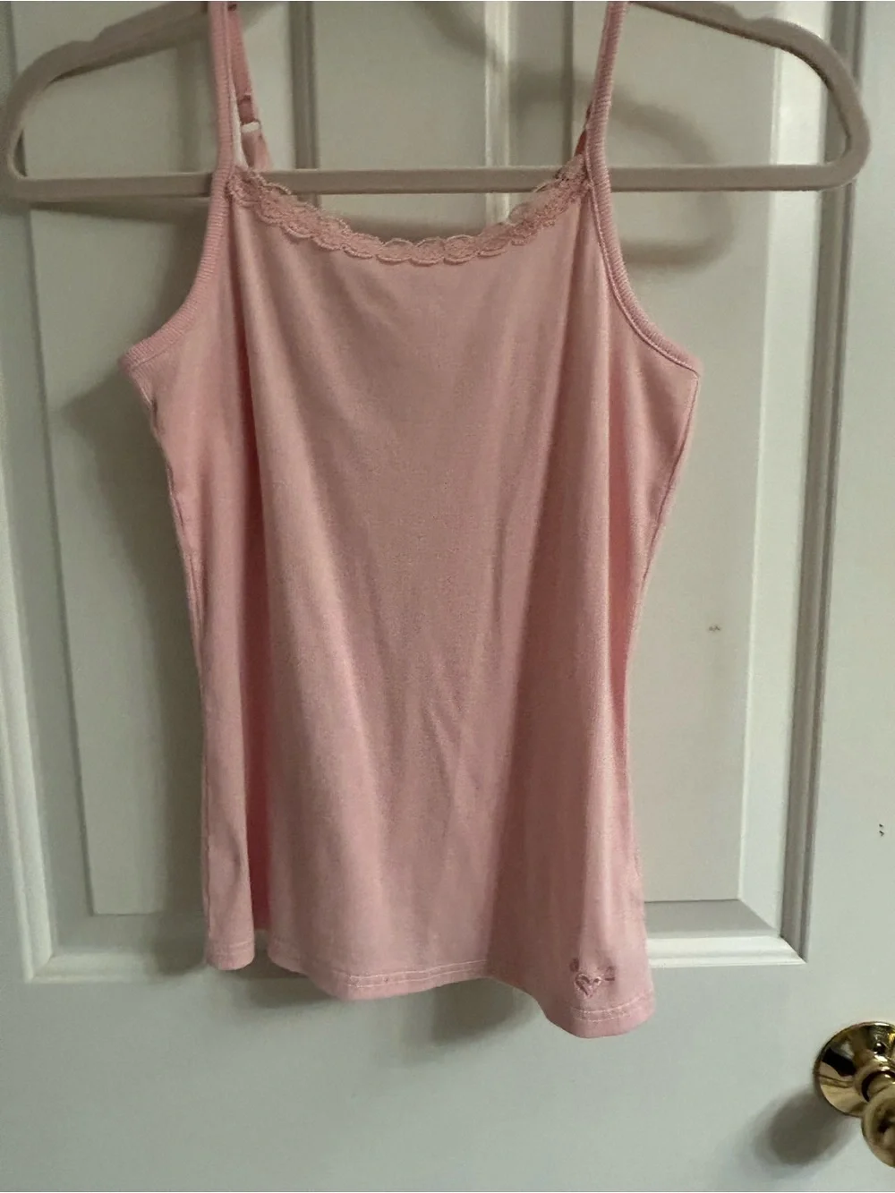 Girls Justice Pink Lace-Trim Camisole Tank